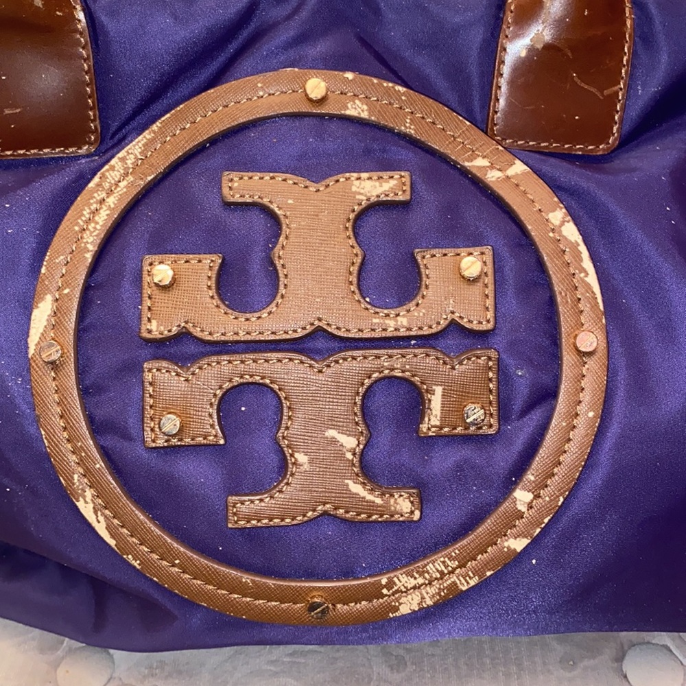 TORY BURCH PURPLE TOTE - Picture 2 of 7